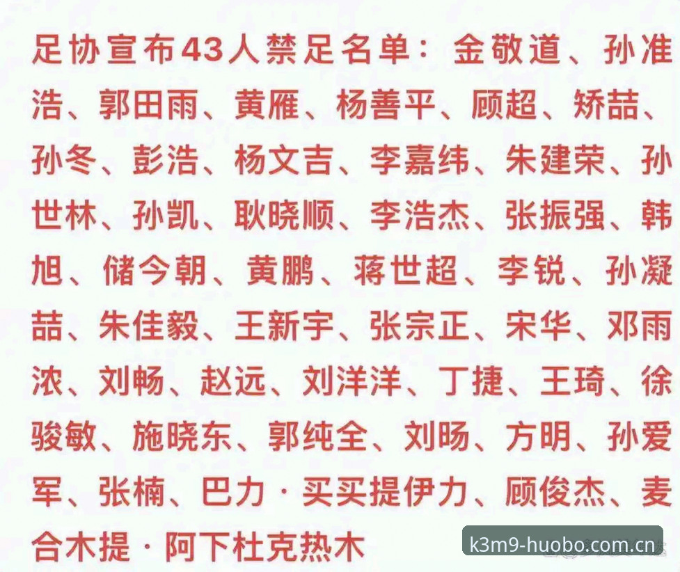 足协第三批禁足名单落地：终身禁足17人，这份合规观赛指南请收好